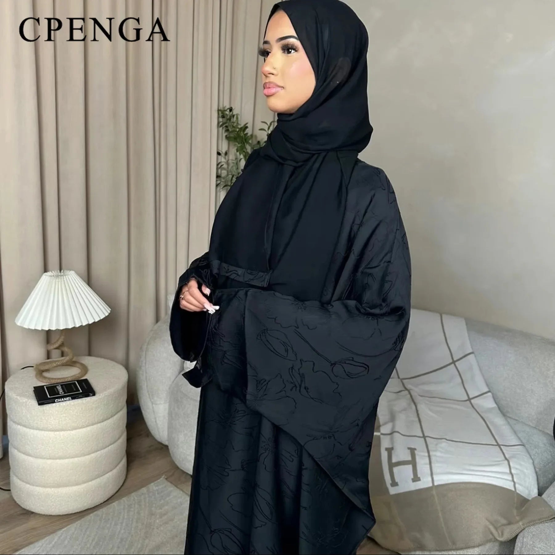 Conjuntos de ropa musulmana de lujo de 2 piezas para mujer, vestido Abaya Hijab de Ramadán de Dubái, caftán de fiesta islámica, vestido elegante turco 2025