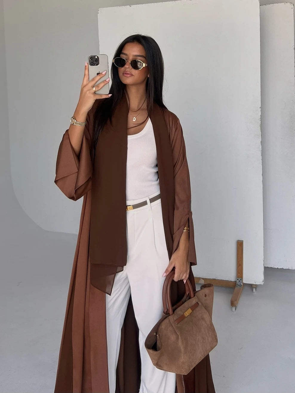 Abaya musulmana abierta para mujer, Vestidos modestos, cárdigan árabe, vestido largo Marruecos, Abayas de Dubái, Kaftan islámico Eid Ramadán Jalabiya