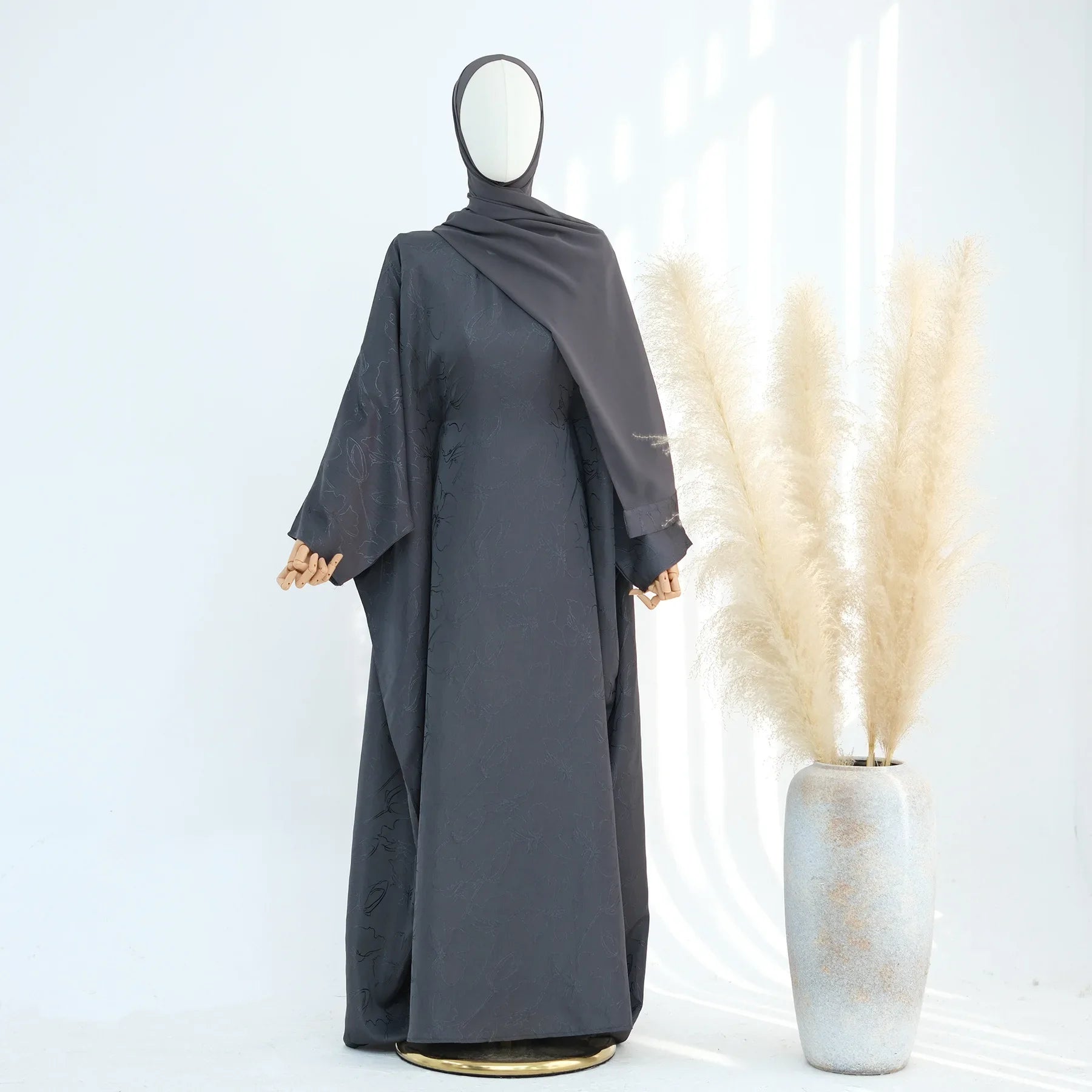 Conjuntos de ropa musulmana de lujo de 2 piezas para mujer, vestido Abaya Hijab de Ramadán de Dubái, caftán de fiesta islámica, vestido elegante turco 2025